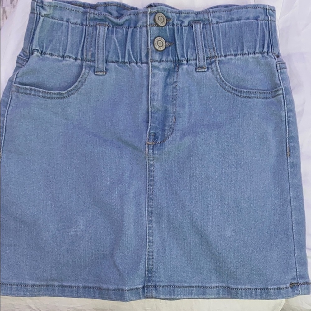 Denim mini skirt